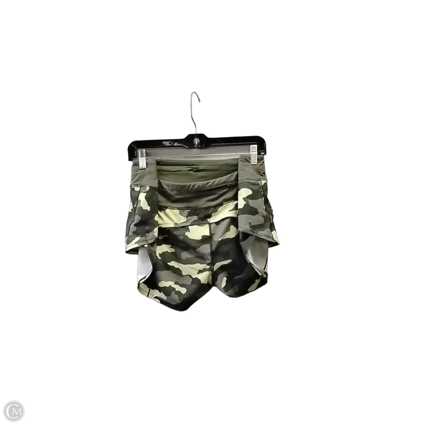 Athletic Shorts By Lululemon In Camouflage Print, Size: 14
