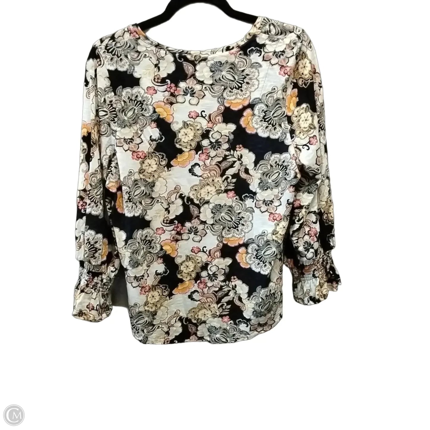 Top Long Sleeve By Chicos In Paisley Print, Size: M