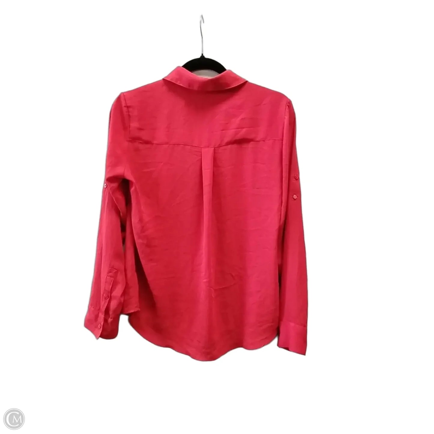 Blouse Long Sleeve By Express In Red, Size: S
