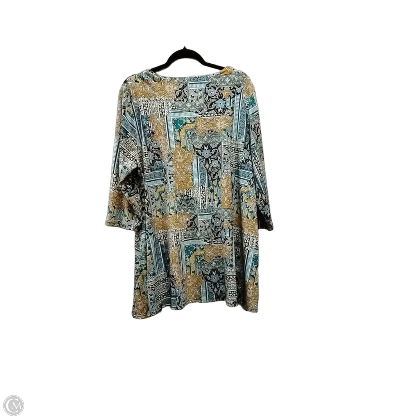 Top Long Sleeve By Chicos In Paisley Print, Size: Xl