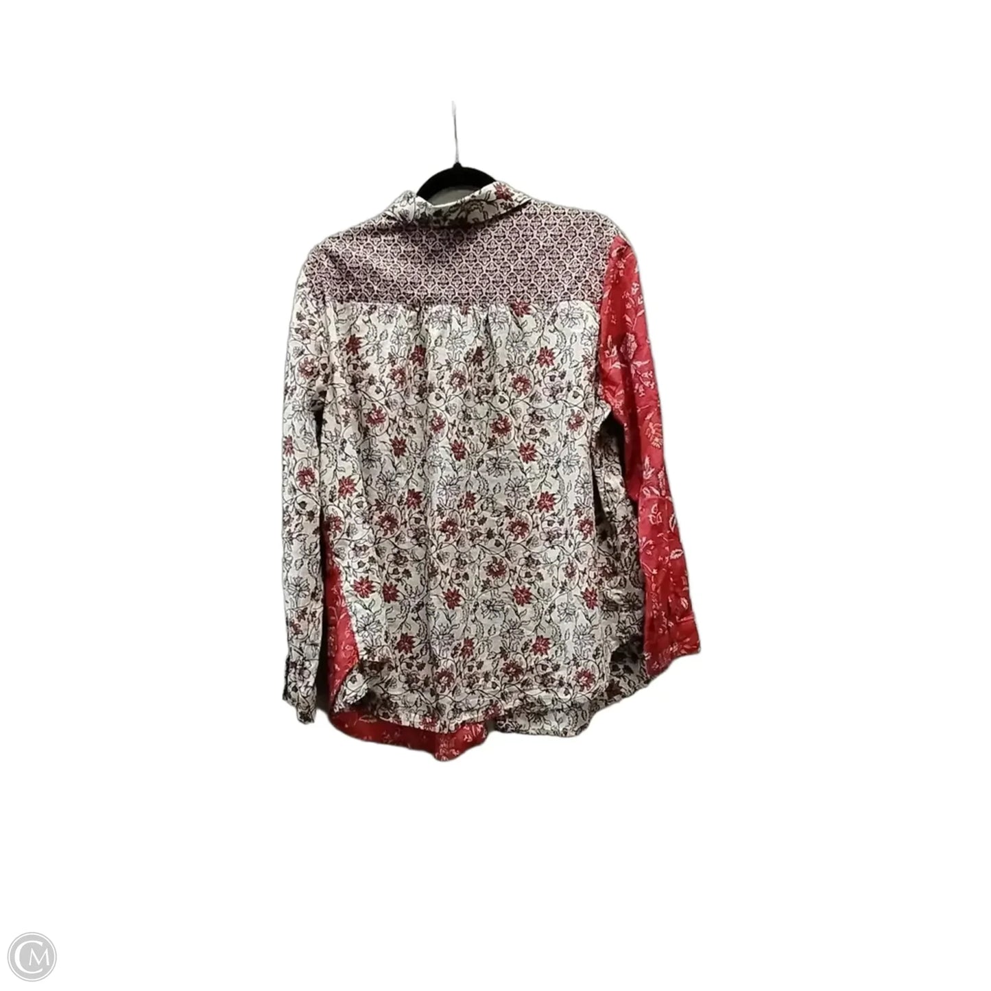 Top Long Sleeve By J. Jill In Floral Print, Size: Xl