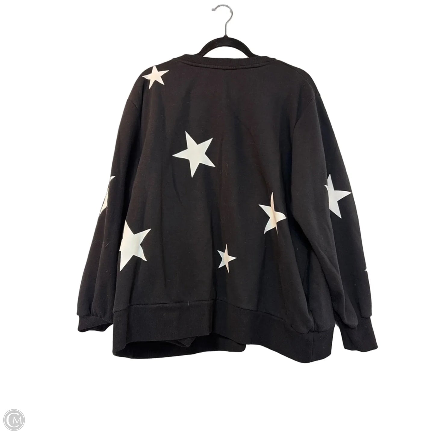 Sweatshirt Crewneck By Zenana In Black, Size: 3x