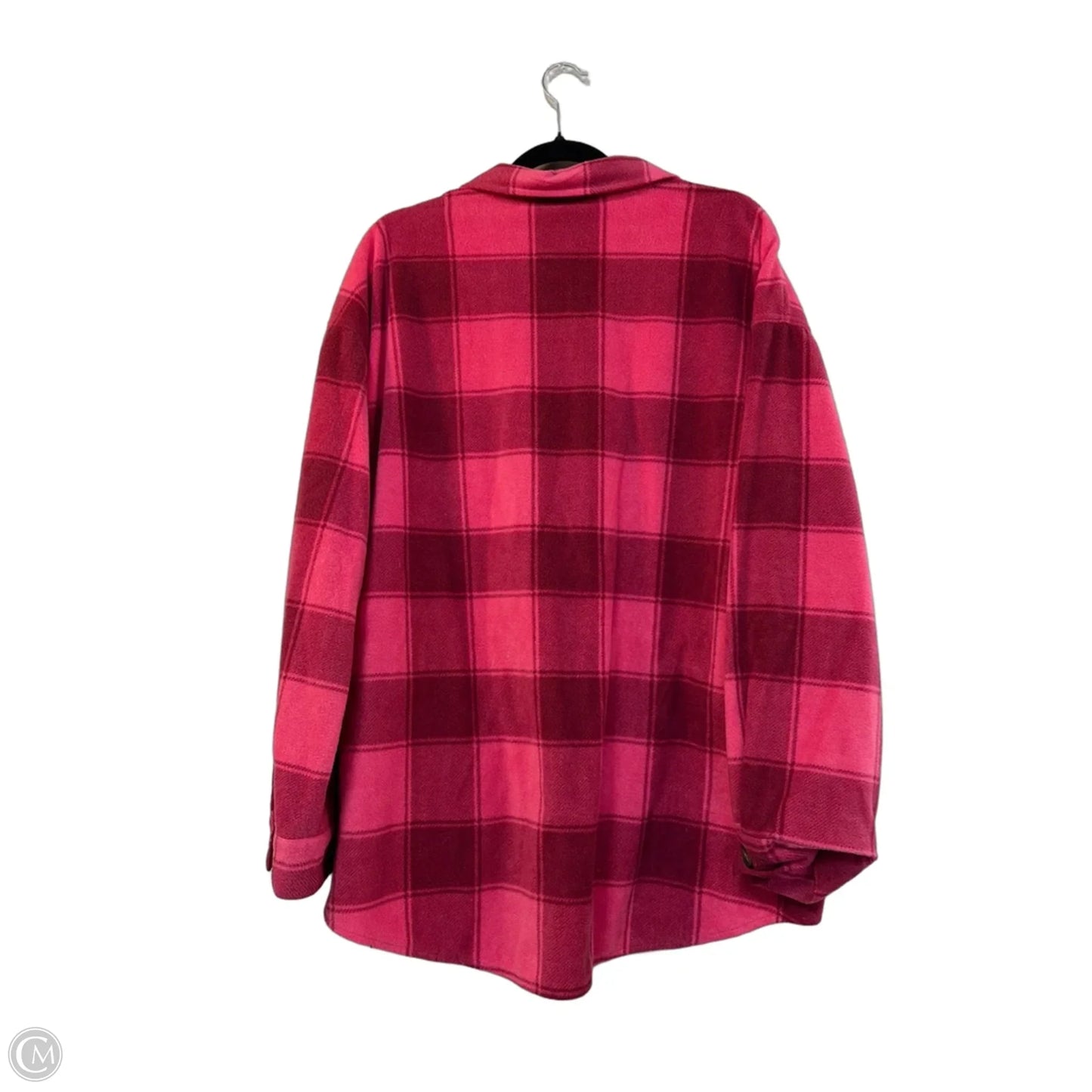 Jacket Shirt By Maurices In Pink, Size: Xxl