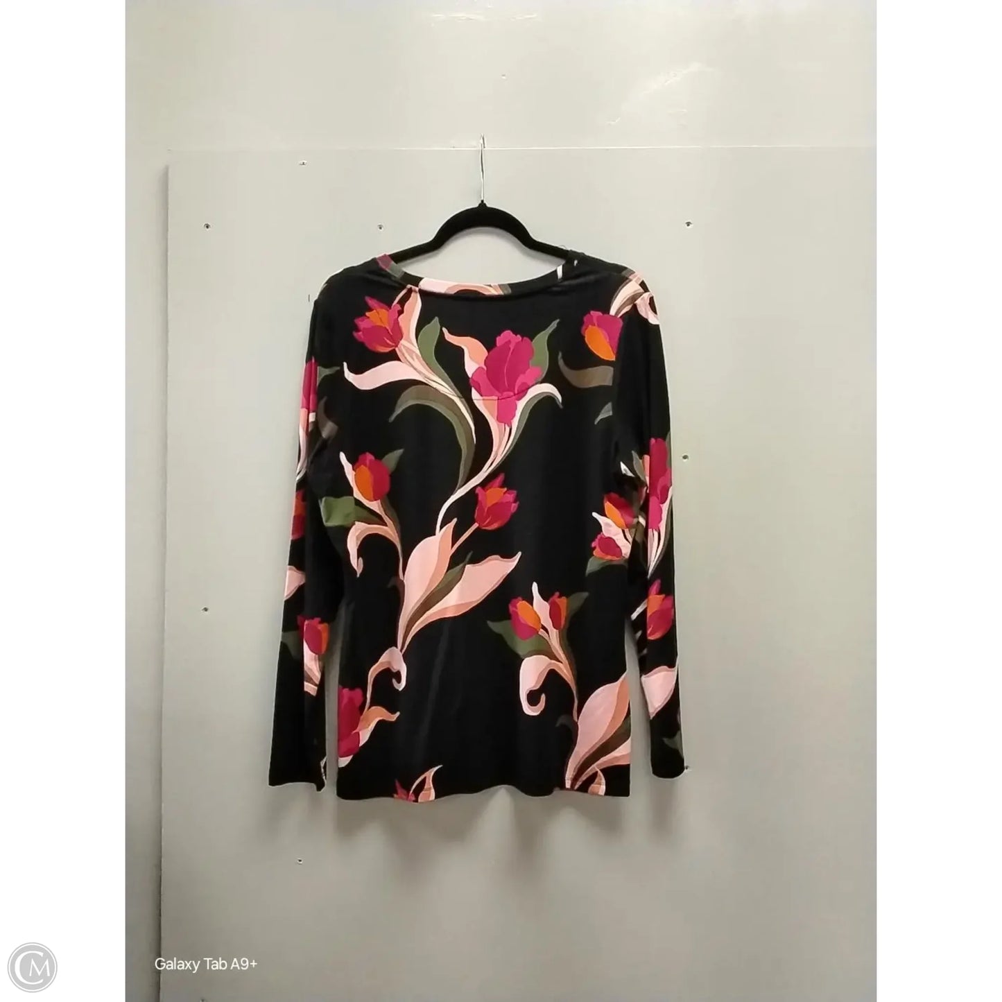 Top Long Sleeve By Chicos In Floral Print, Size: M