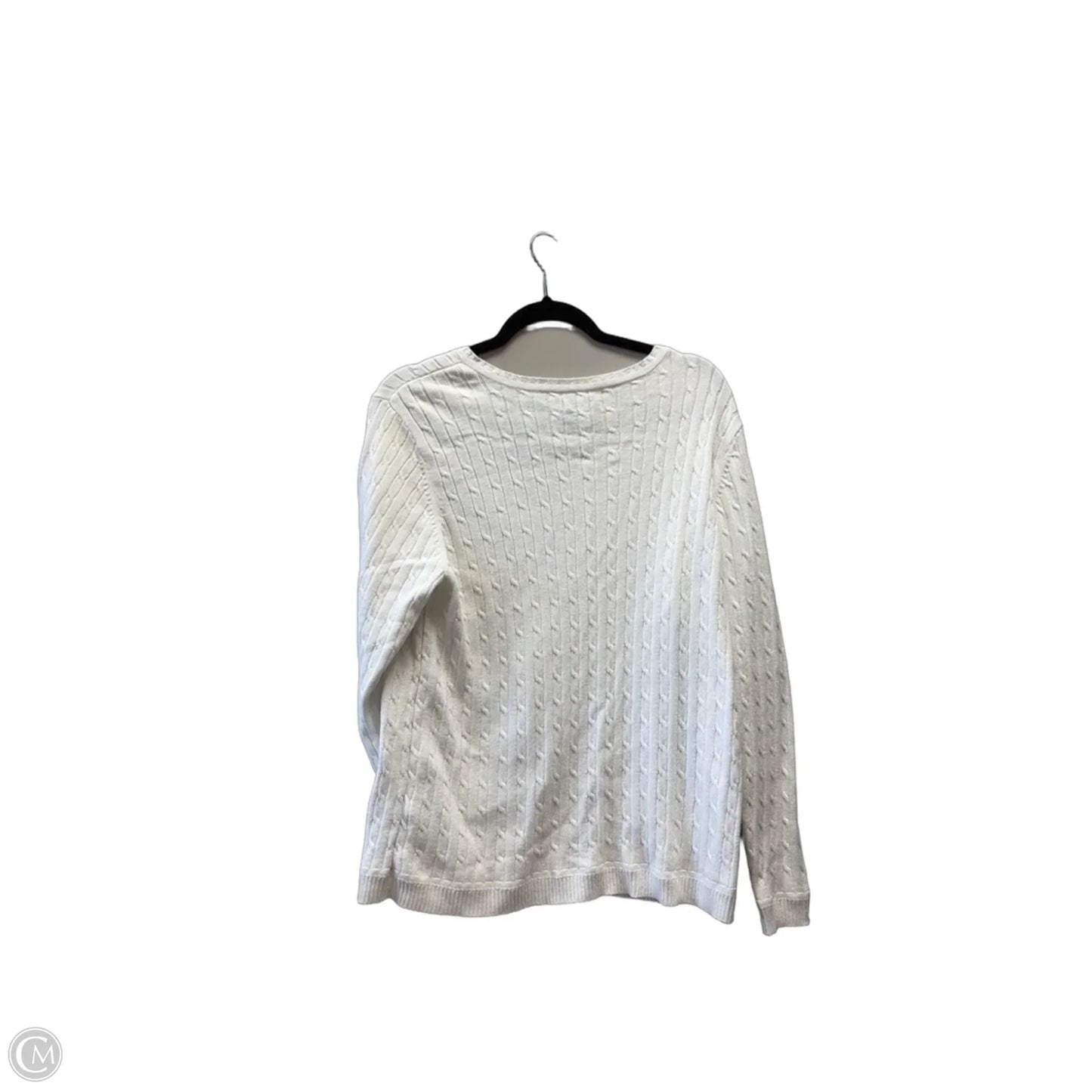 Sweater By Croft And Barrow In White, Size: Xl
