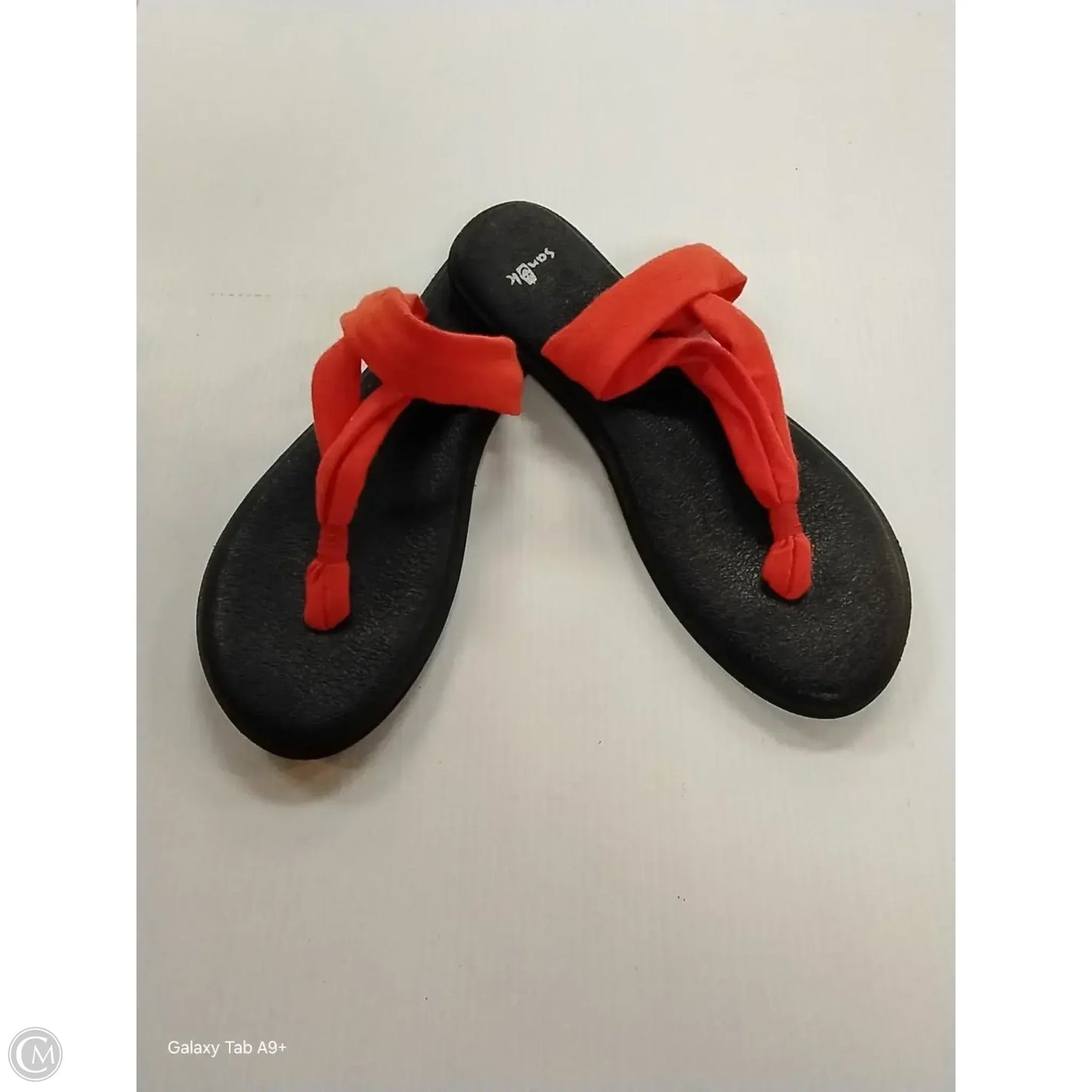 Sandals Flip Flops By Clothes Mentor In Red, Size: 6