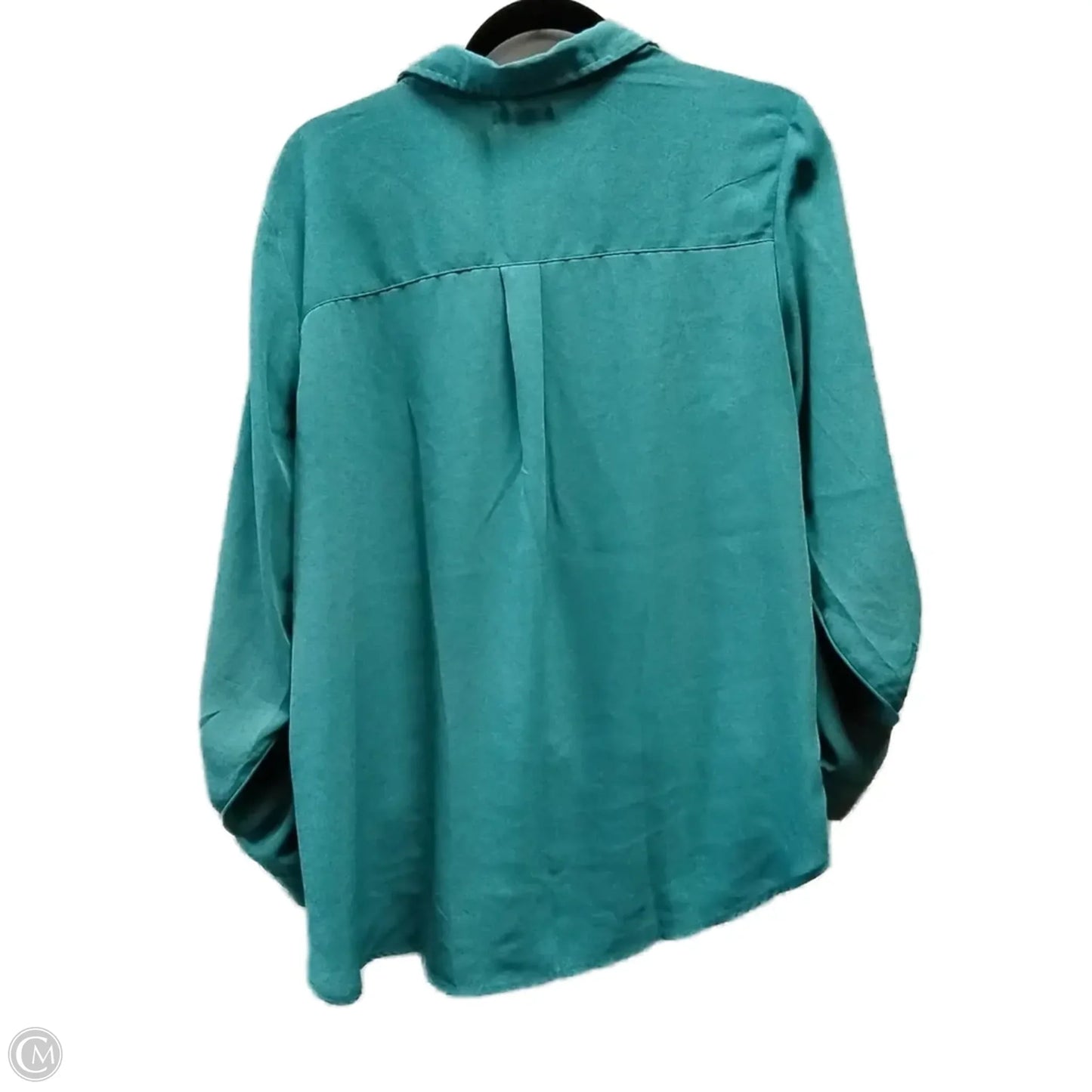 Blouse Long Sleeve By Maurices In Teal, Size: Xl