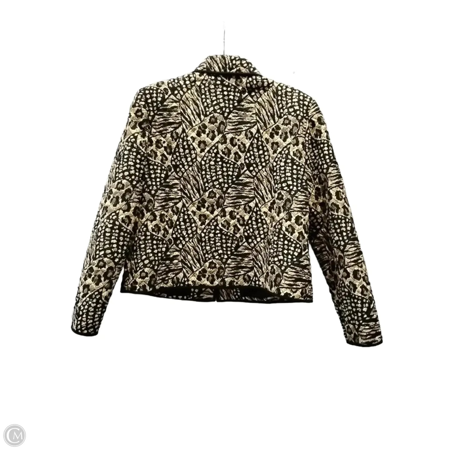 Jacket Puffer & Quilted By Maggy London In Animal Print, Size: 14