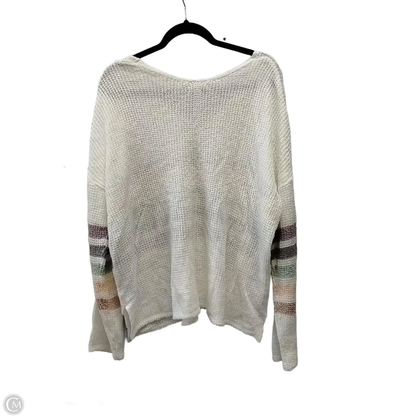Top Long Sleeve By Cato In Cream, Size: Xl