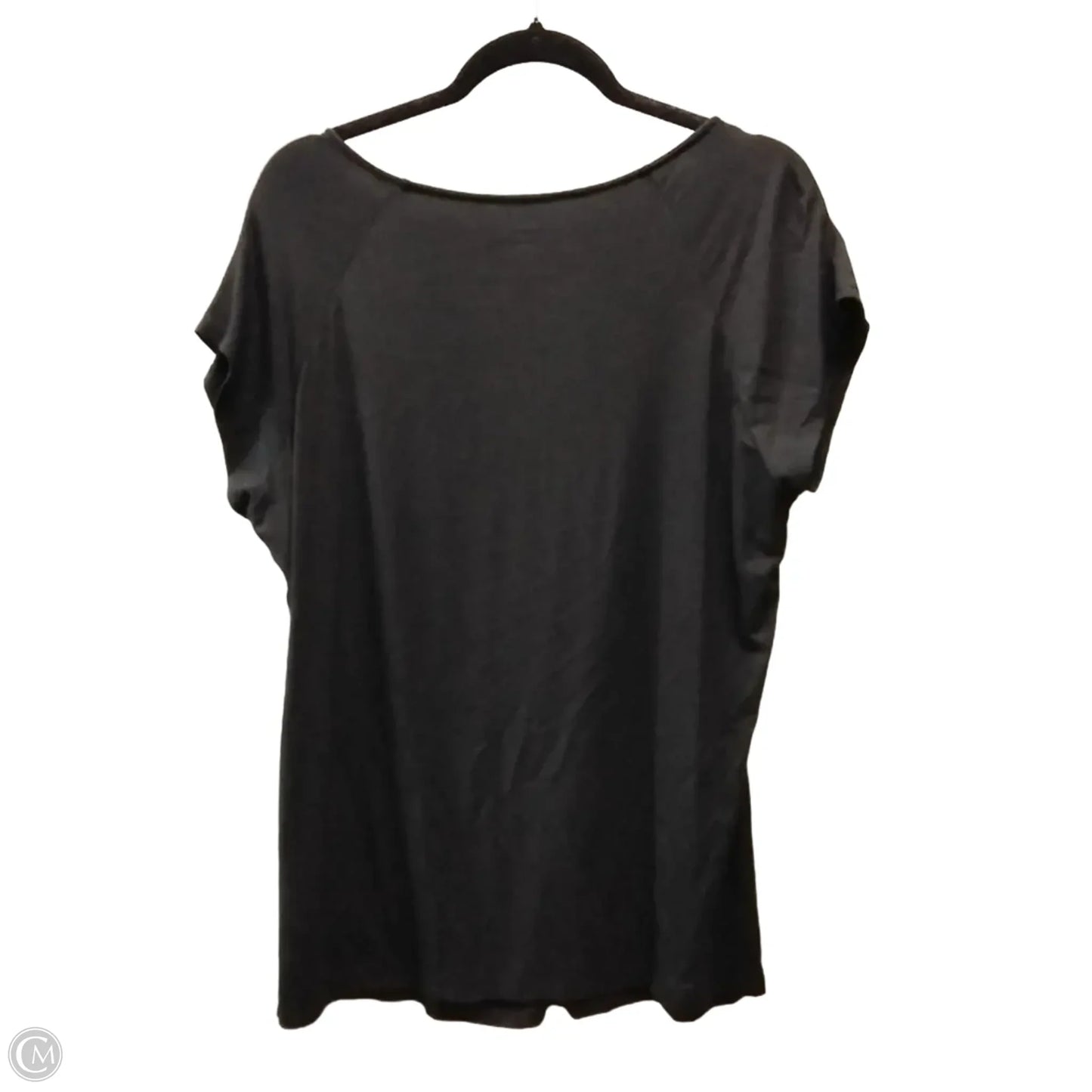 Top Short Sleeve By George In Black, Size: Xl