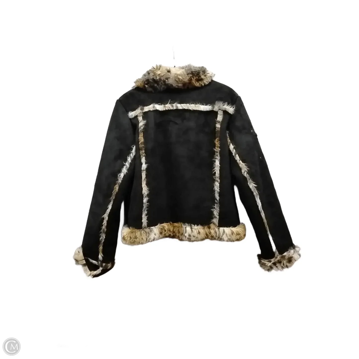 Jacket Faux Fur & Sherpa By Saguaro West In Black, Size: L