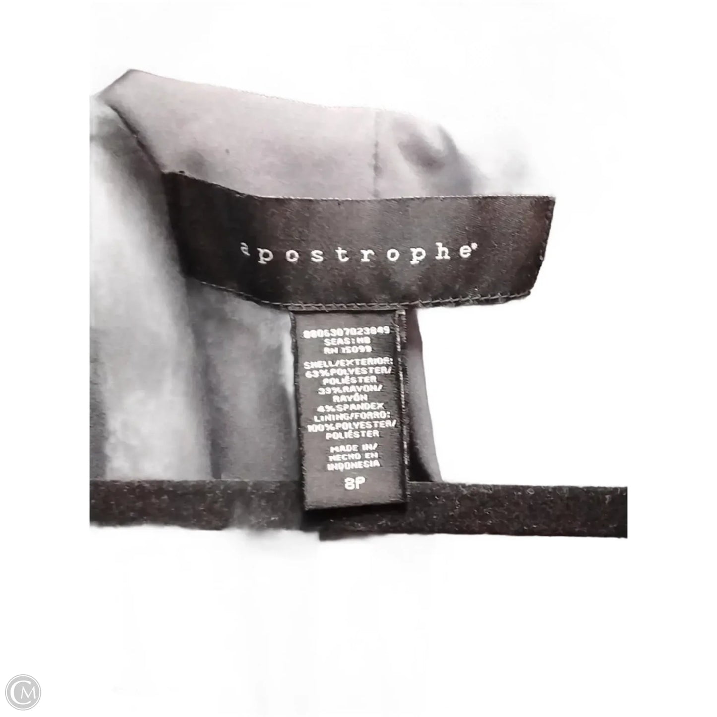 Blazer By Apostrophe In Grey, Size: 8p