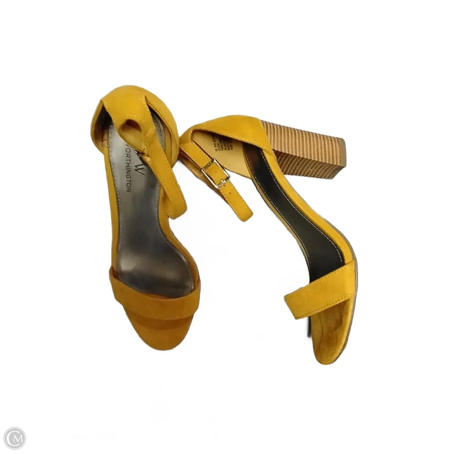 Shoes Heels Block By Worthington In Yellow, Size: 6