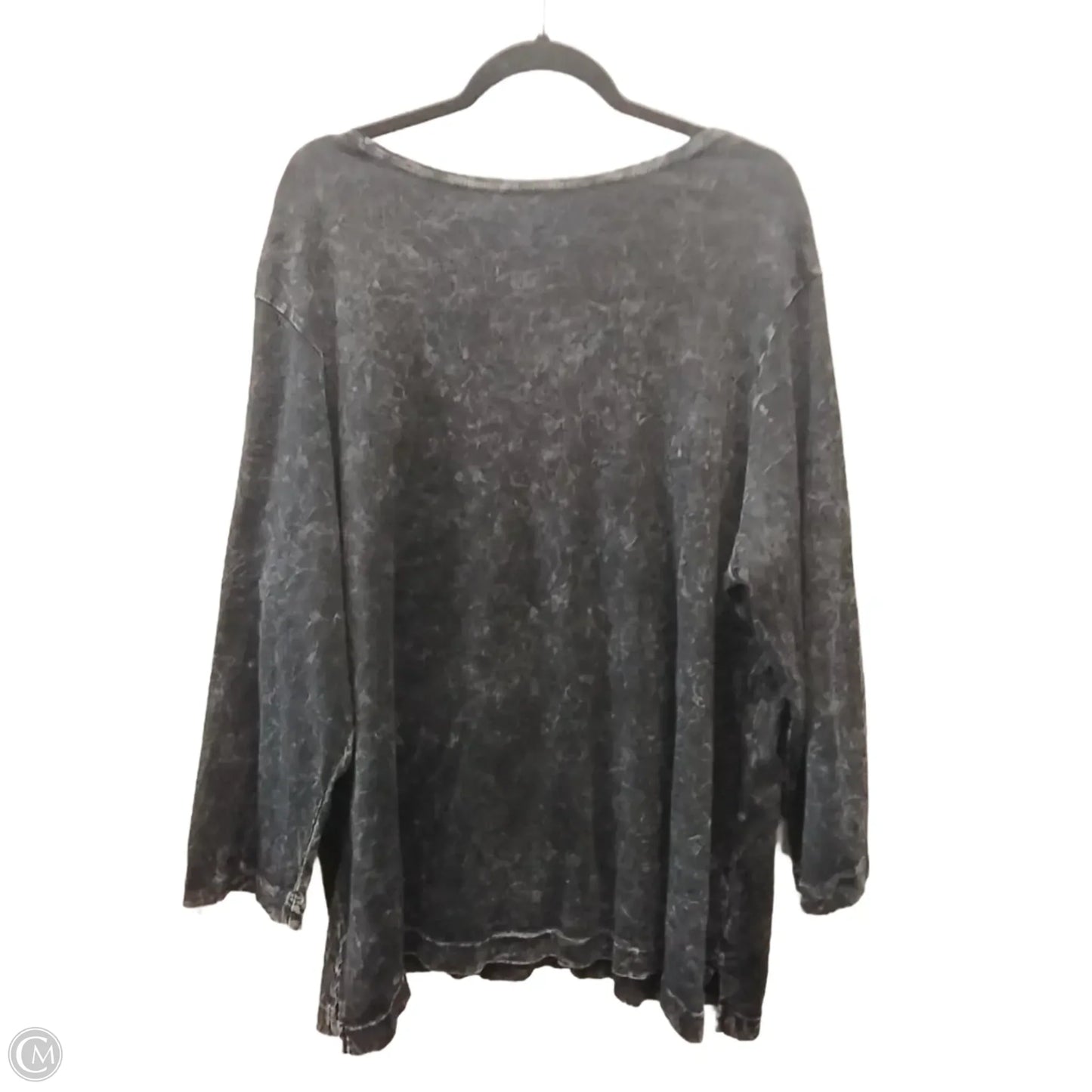 Top 3/4 Sleeve By West Bound In Black, Size: 2x