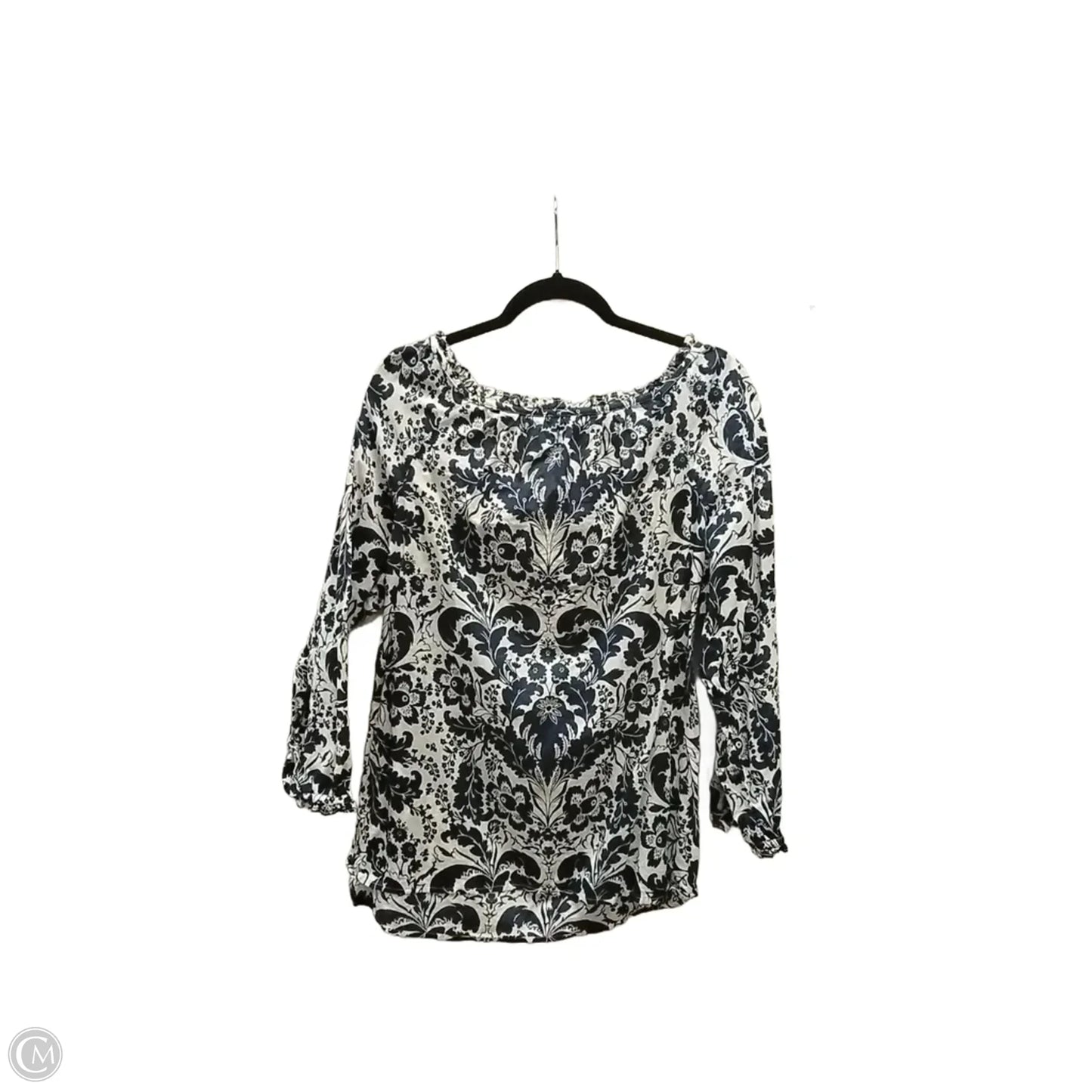 Blouse Long Sleeve By Talbots In Floral Print, Size: M