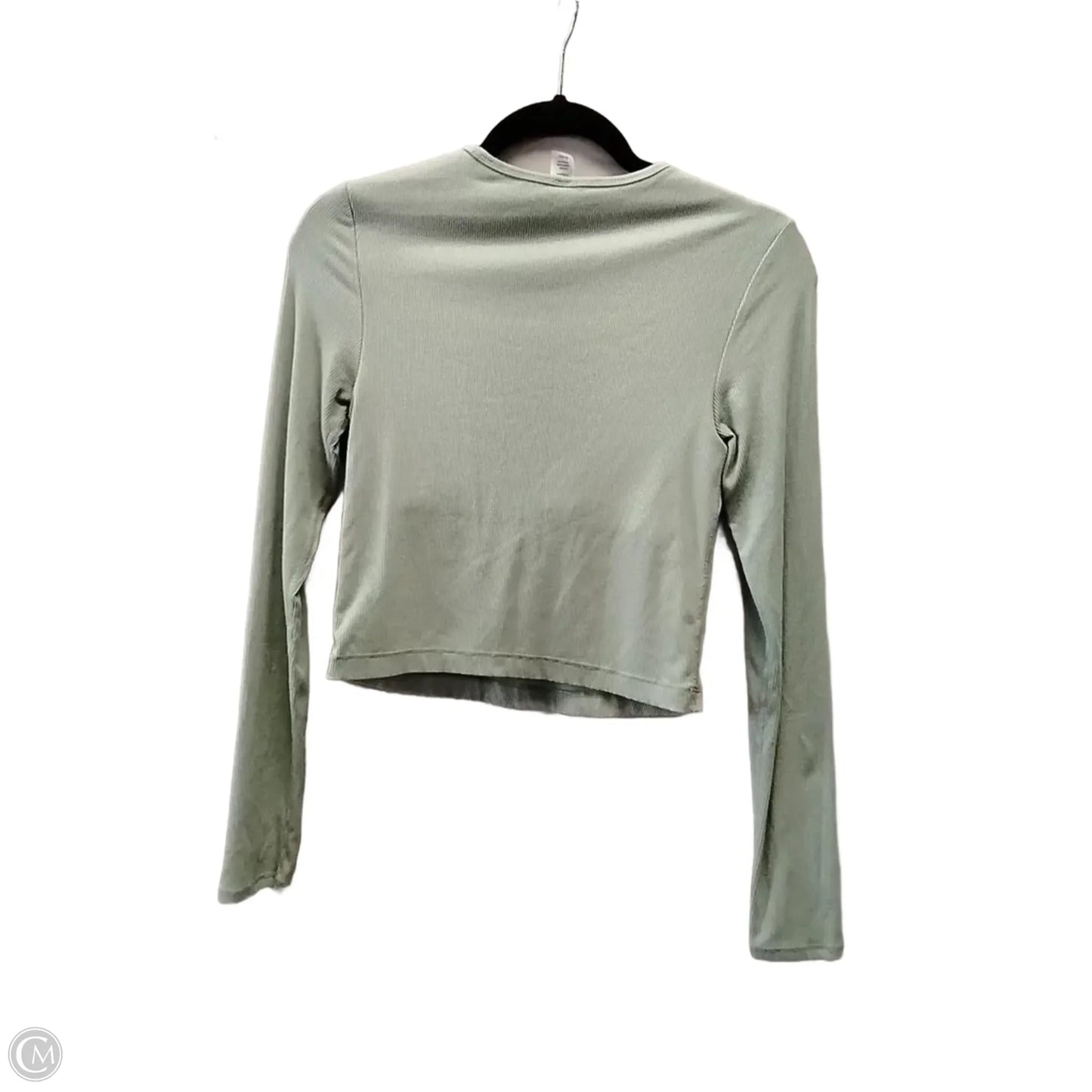 Athletic Top Long Sleeve Crewneck By Yogalicious In Green, Size: S