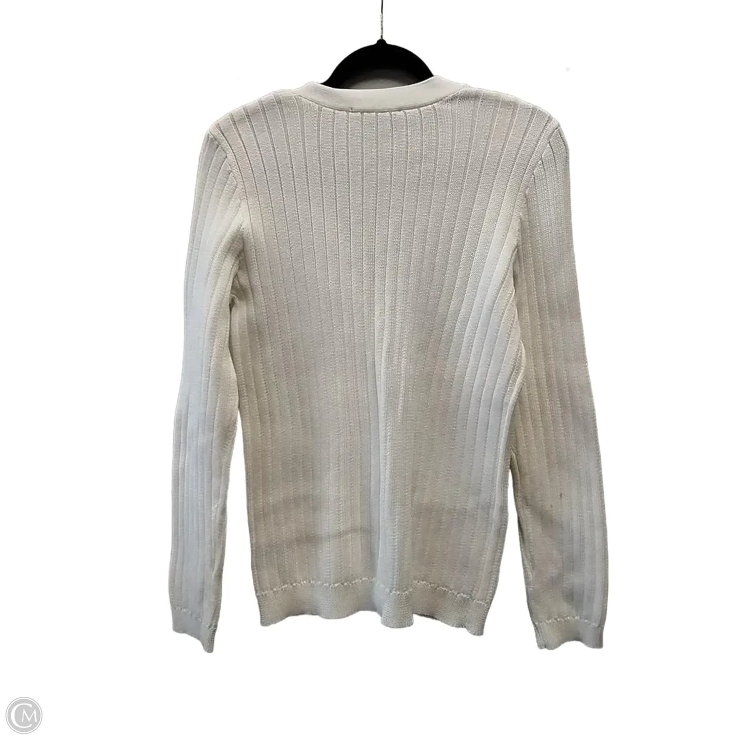 Cardigan By Lauren By Ralph Lauren In White, Size: M