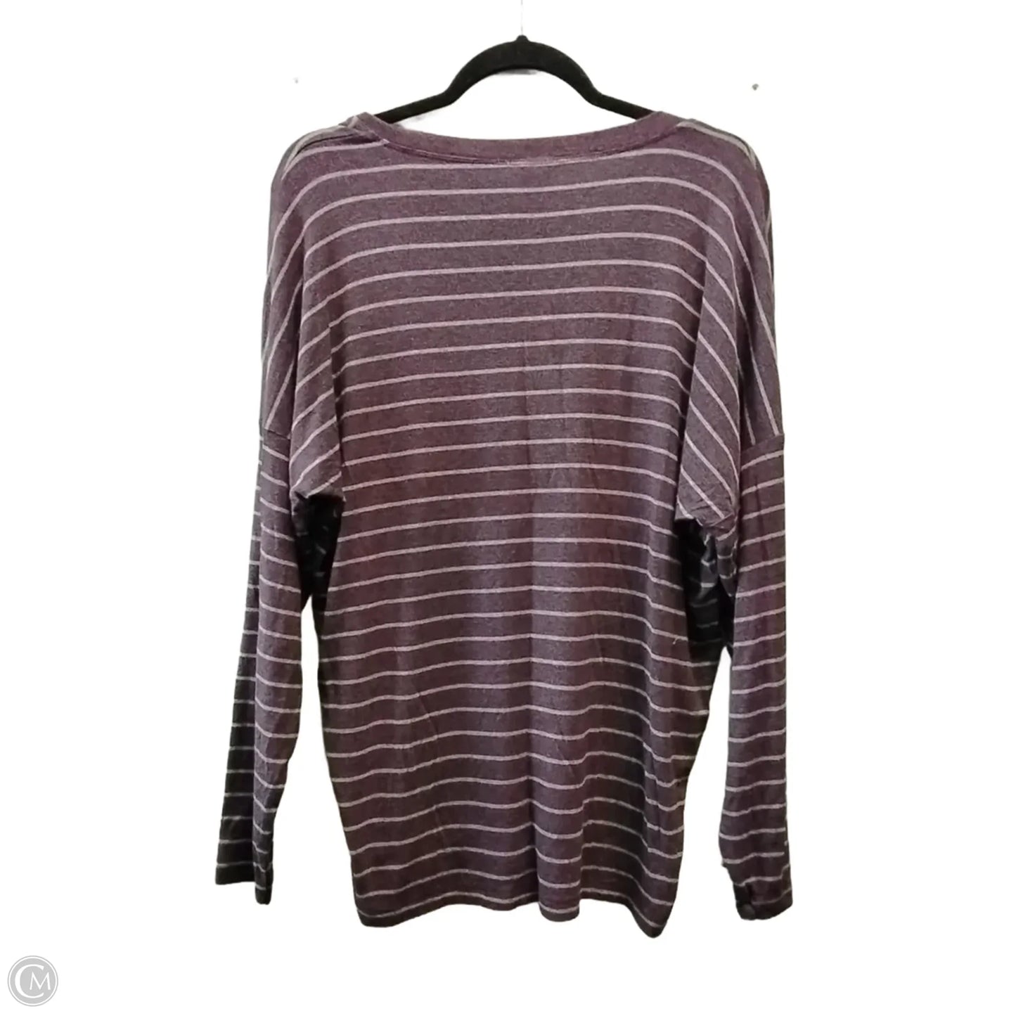 Top Long Sleeve By Cabi In Striped Pattern, Size: M