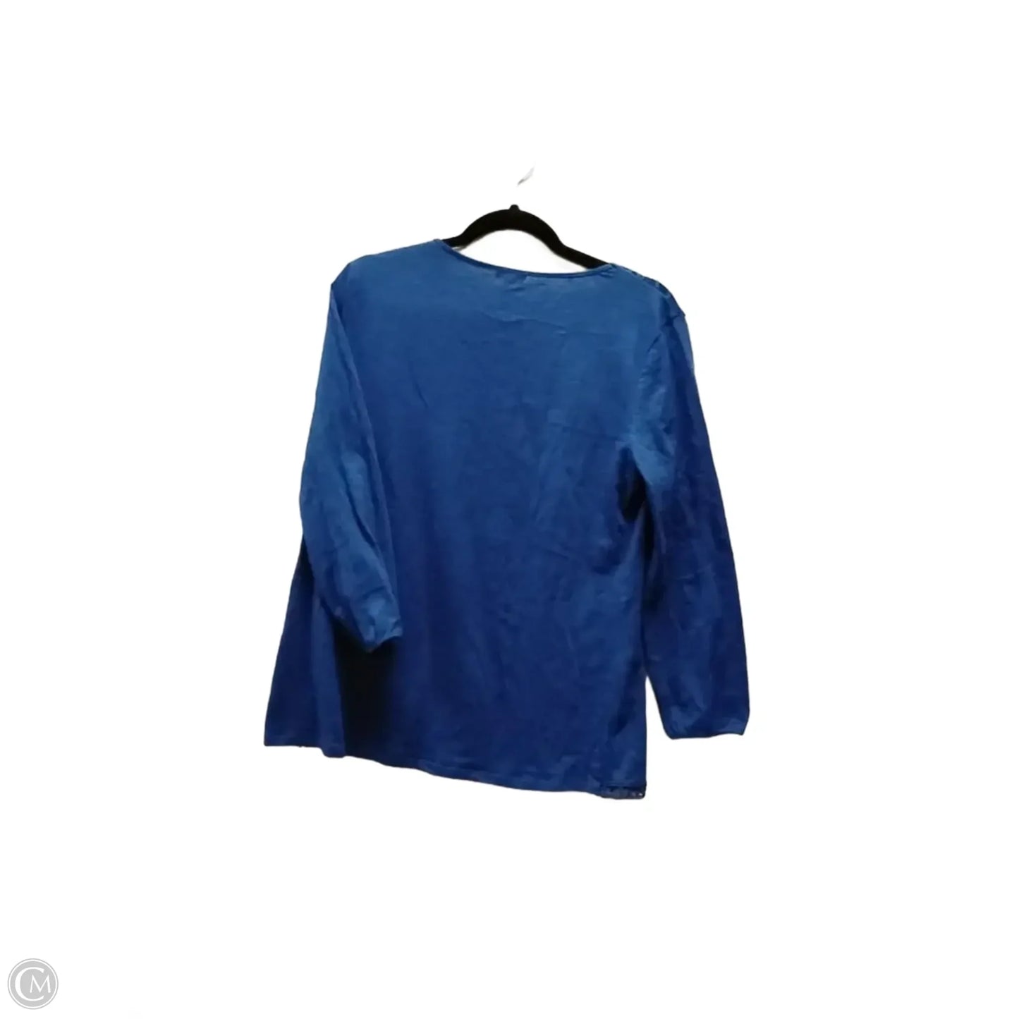Top Long Sleeve By Lee In Blue, Size: L