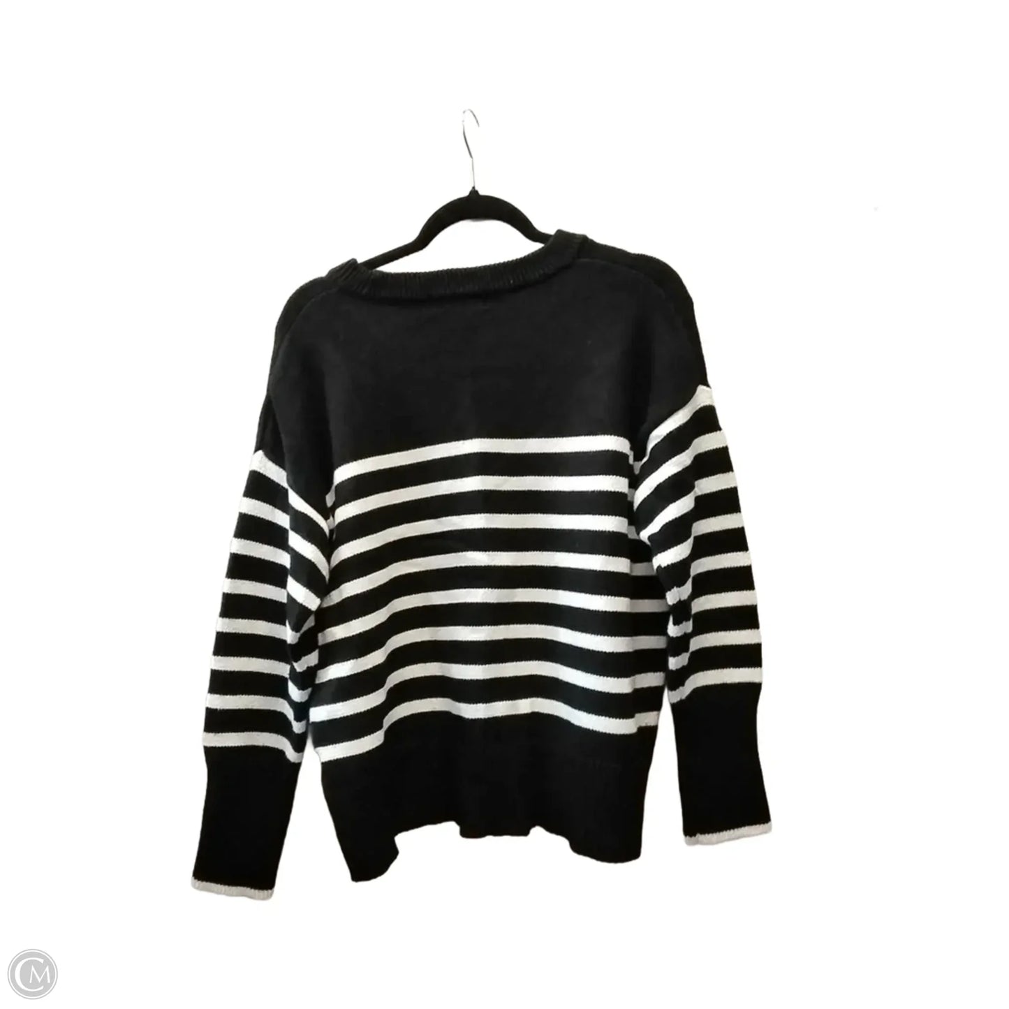 Sweater By Philosophy In Striped Pattern, Size: L