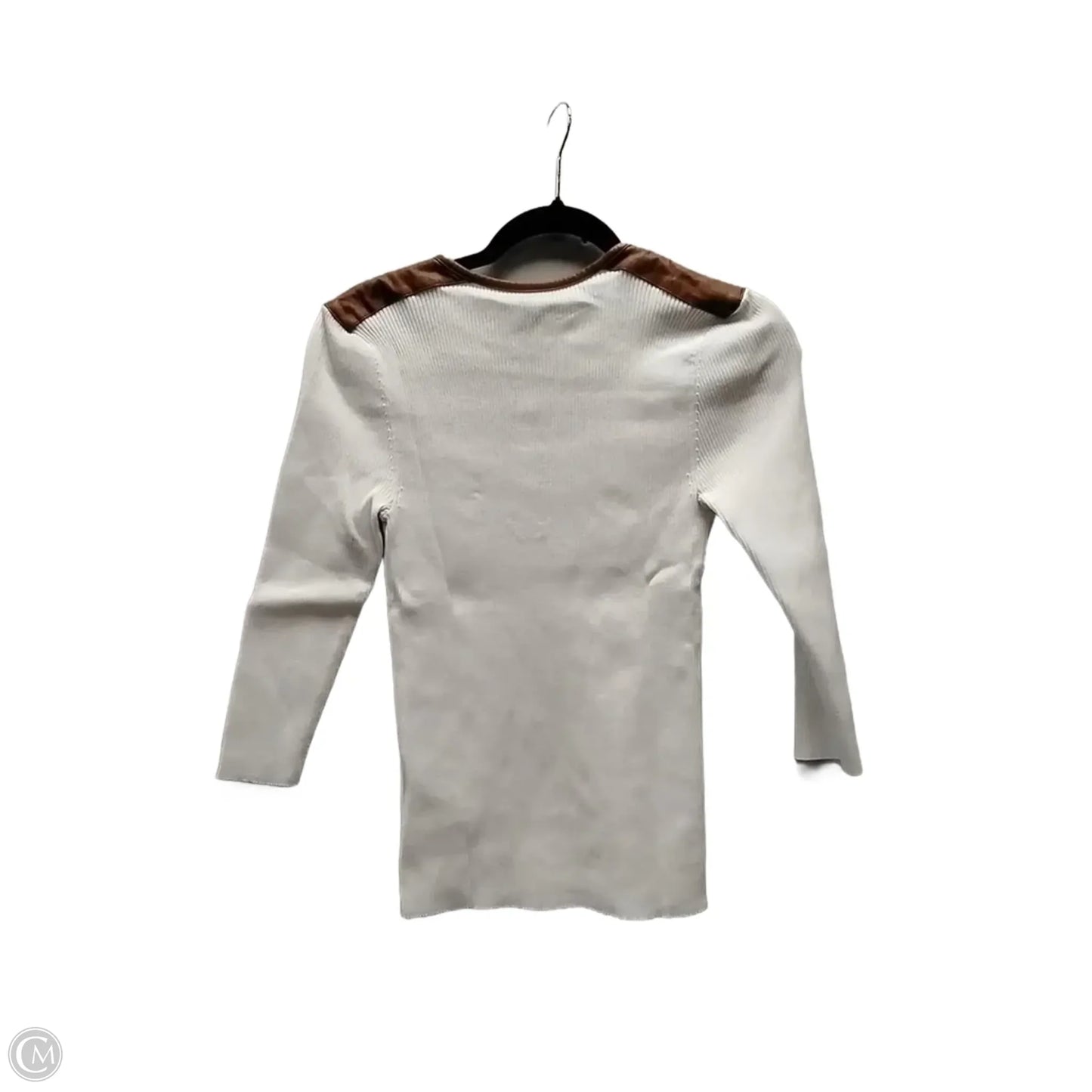 Top Long Sleeve By Lauren By Ralph Lauren In White, Size: M