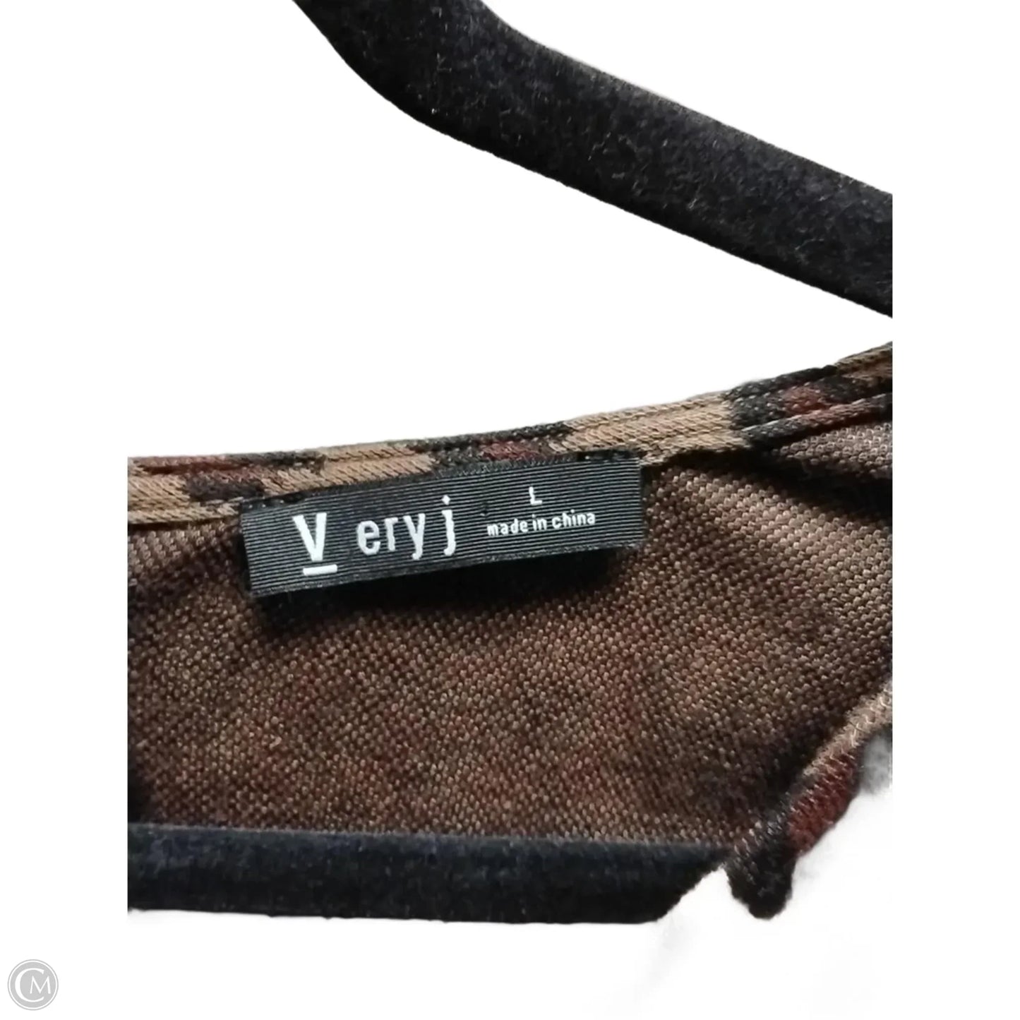 Top Short Sleeve By Very J In Animal Print, Size: L