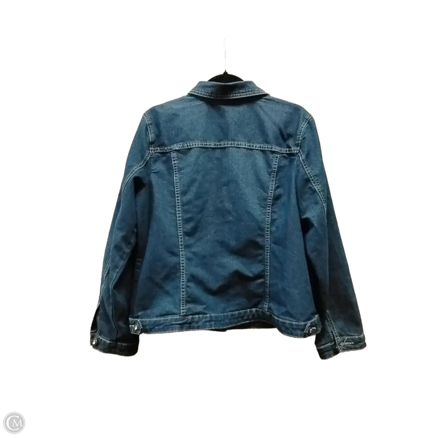 Jacket Denim By Christopher And Banks In Blue Denim, Size: L