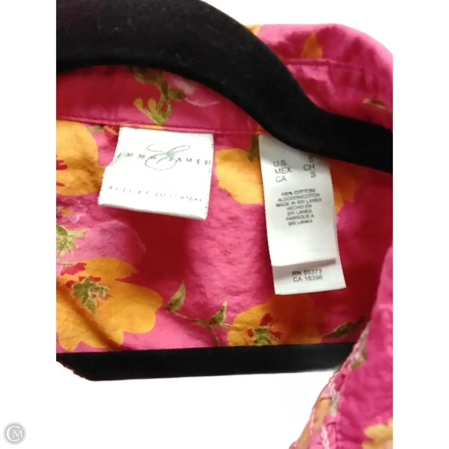 Top Short Sleeve By Emma James In Floral Print, Size: S