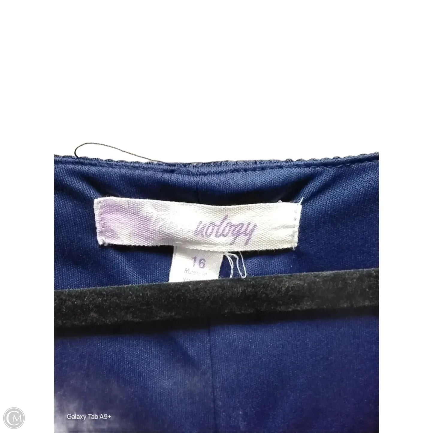 Dress Party Midi By Clothes Mentor In Blue, Size: 16