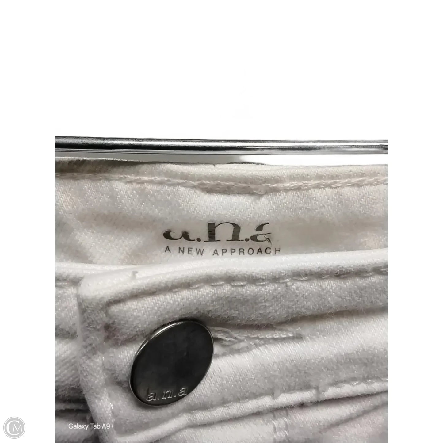 Jeans Skinny By Ana In White, Size: 12