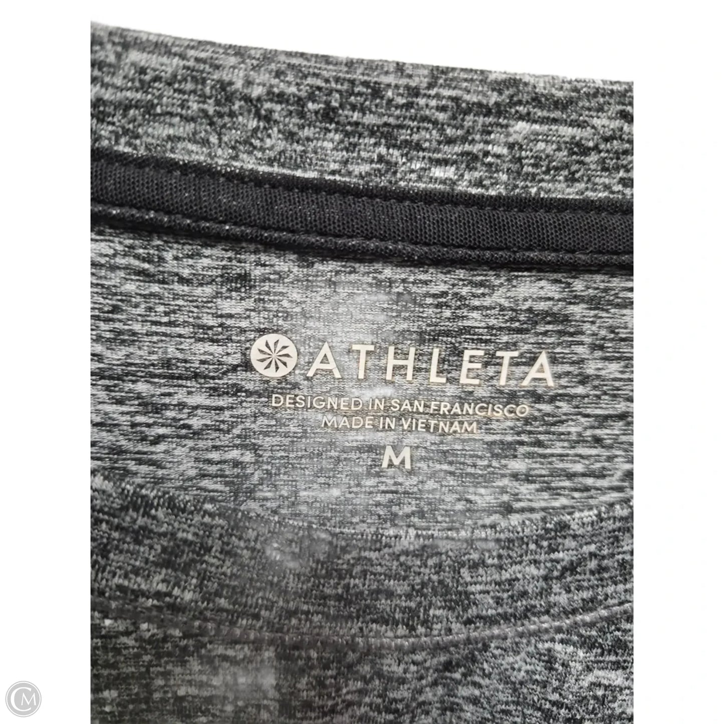 Athletic Top Long Sleeve Collar By Athleta In Grey, Size: M
