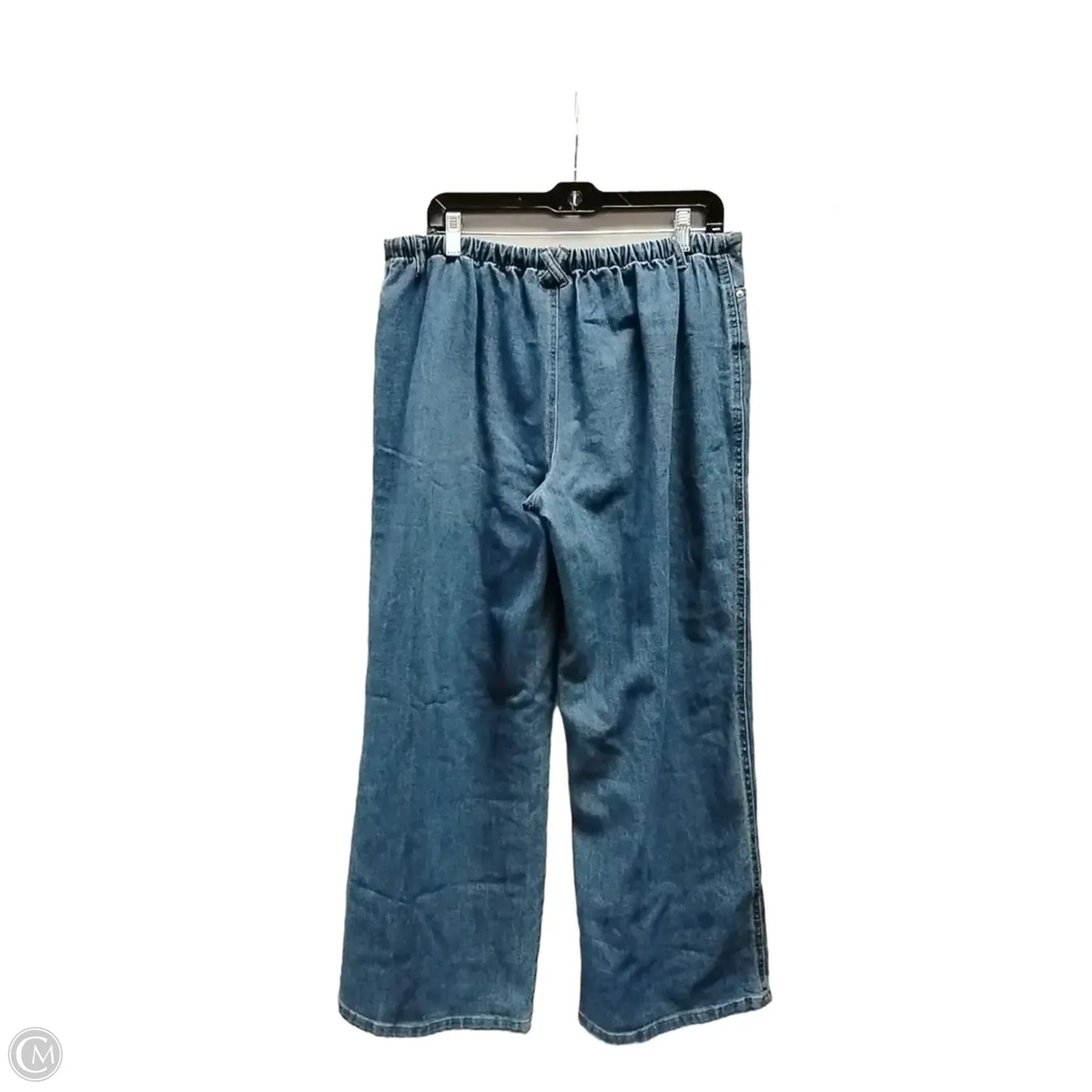 Jeans Wide Leg By No Boundaries In Blue Denim, Size: L