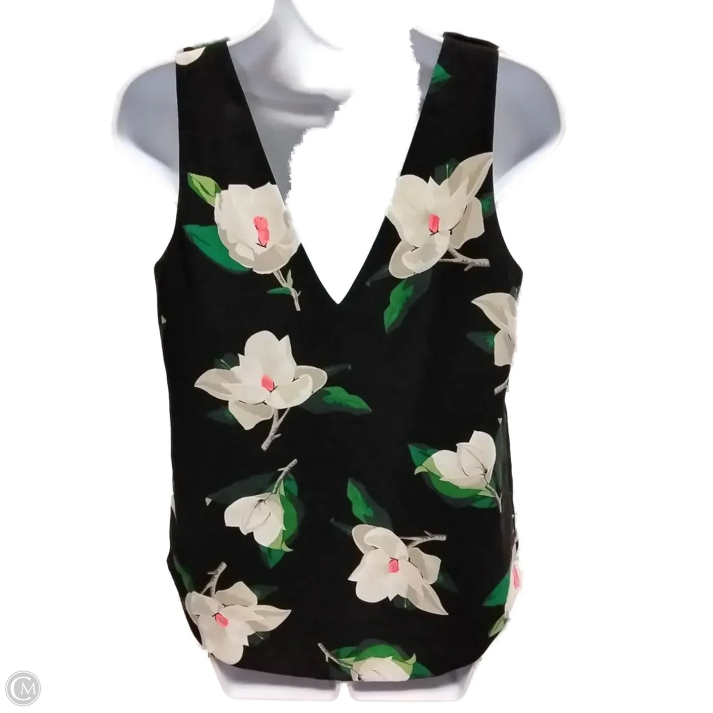 Blouse Sleeveless By Banana Republic In Black, Size: S