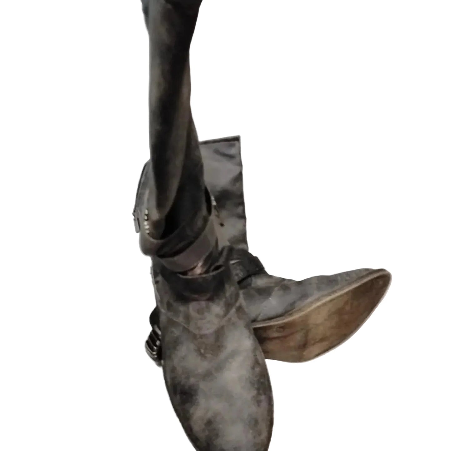 Boots Mid-calf Heels By Cato In Grey, Size: 8