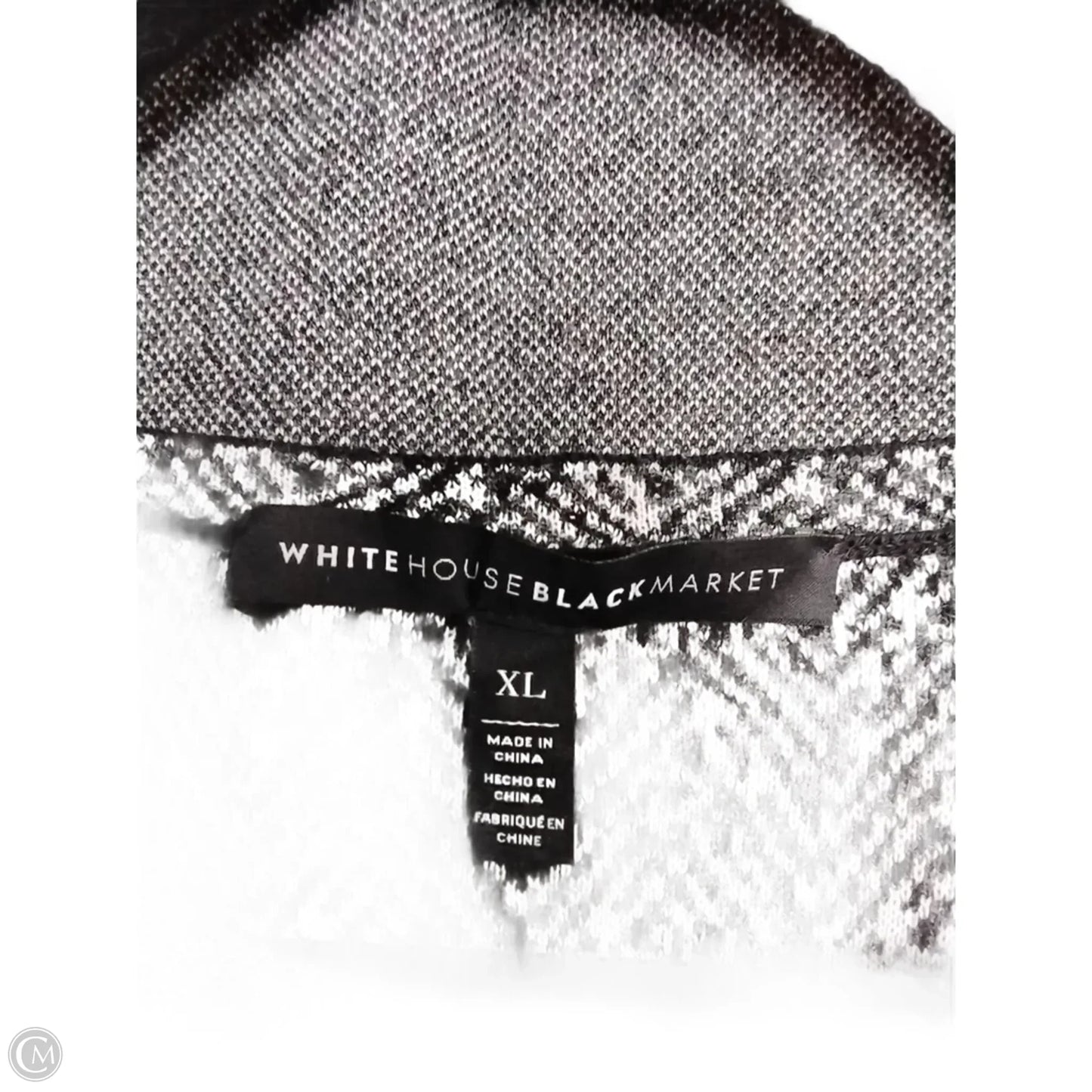 Top Long Sleeve By White House Black Market In Grey, Size: Xl