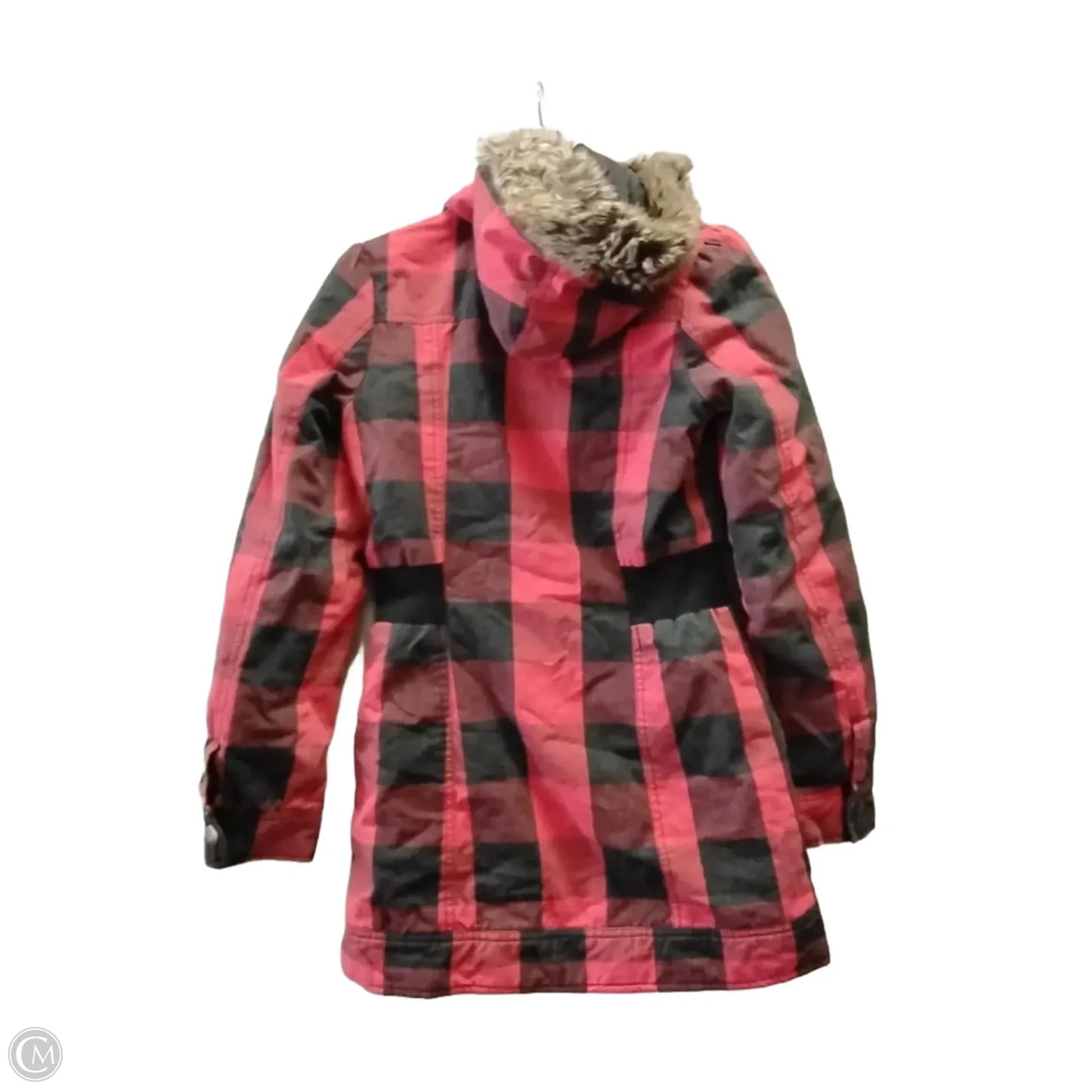 Coat Parka By Roxy In Plaid Pattern, Size: S