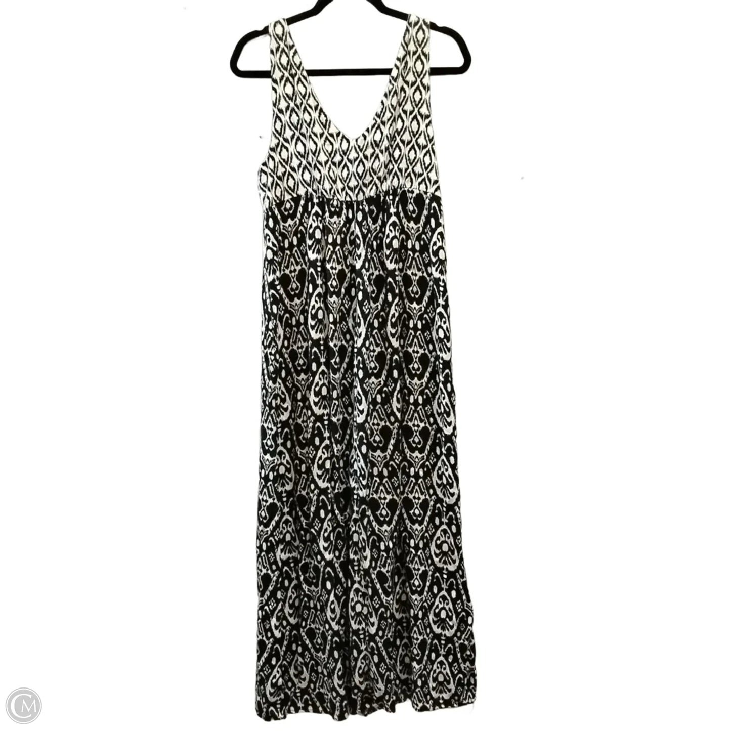 Dress Casual Maxi By Mossimo In Black & Cream, Size: M