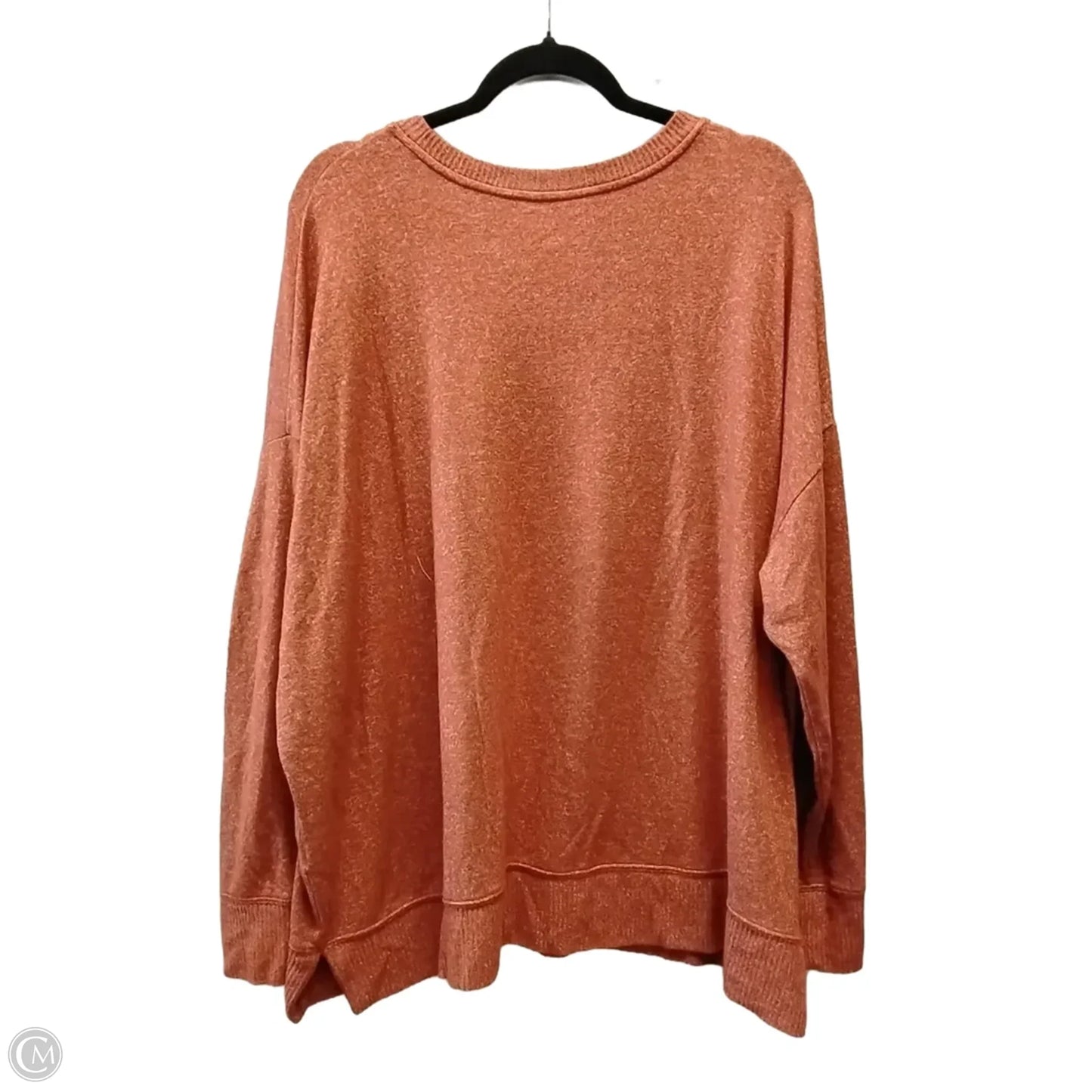 Sweatshirt Collar By Time And Tru In Orange, Size: Xxxl