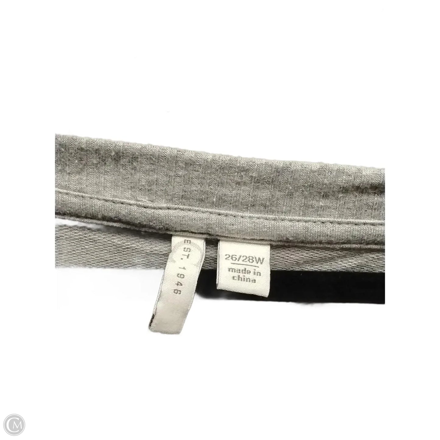 Top Long Sleeve By Cato In Grey, Size: 26