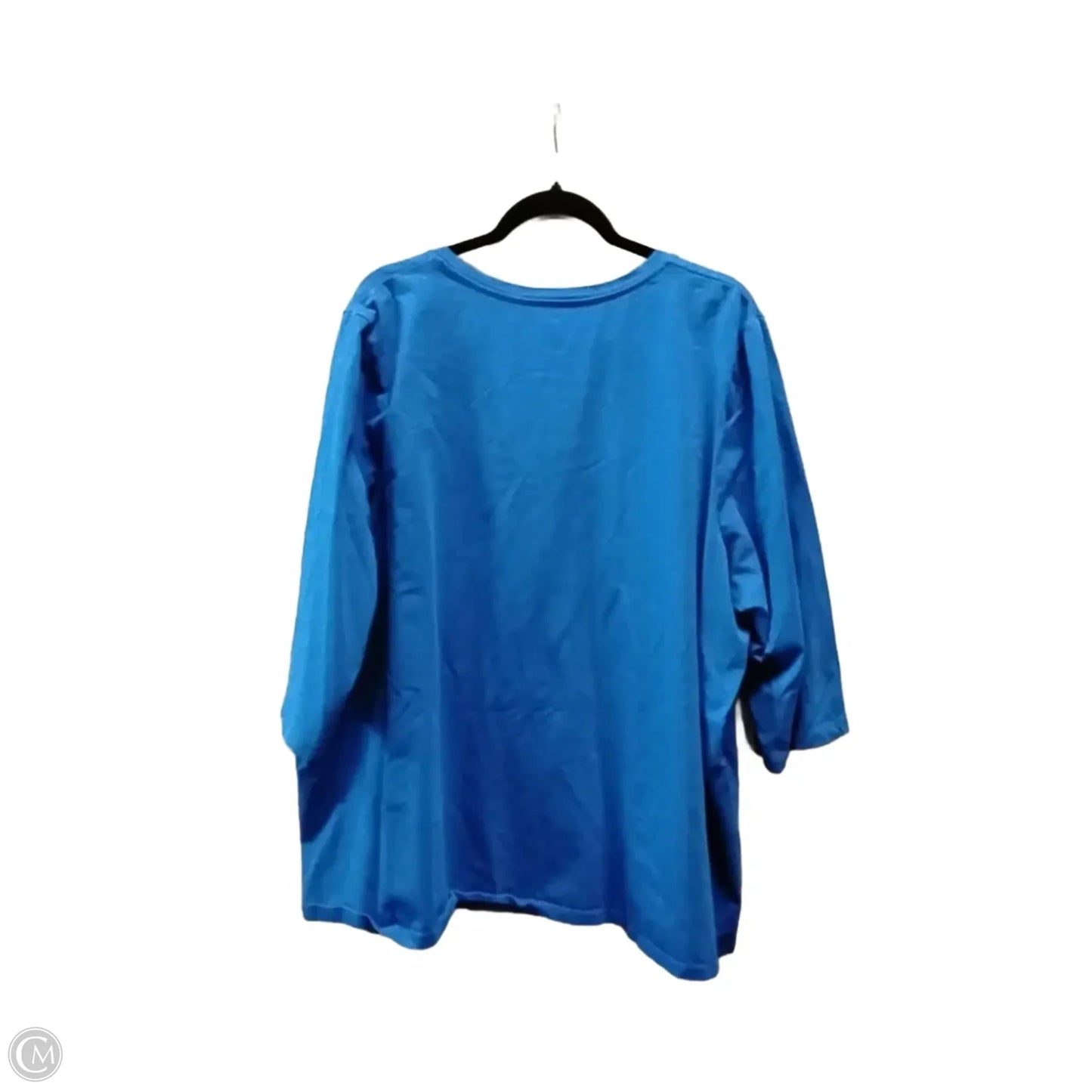 Top Long Sleeve By Catherines In Blue, Size: 3x