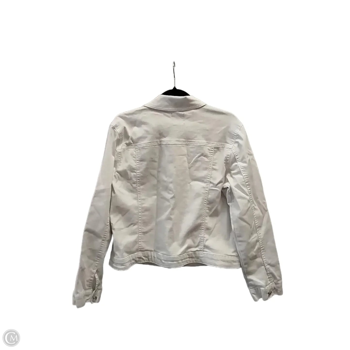 Jacket Denim By Curve Appeal In White, Size: L