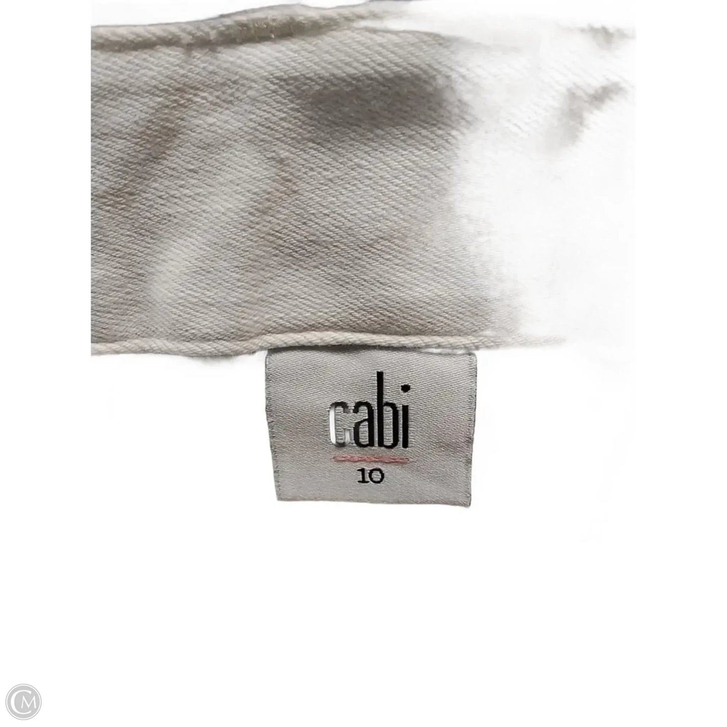 Jeans Wide Leg By Cabi In White, Size: 10