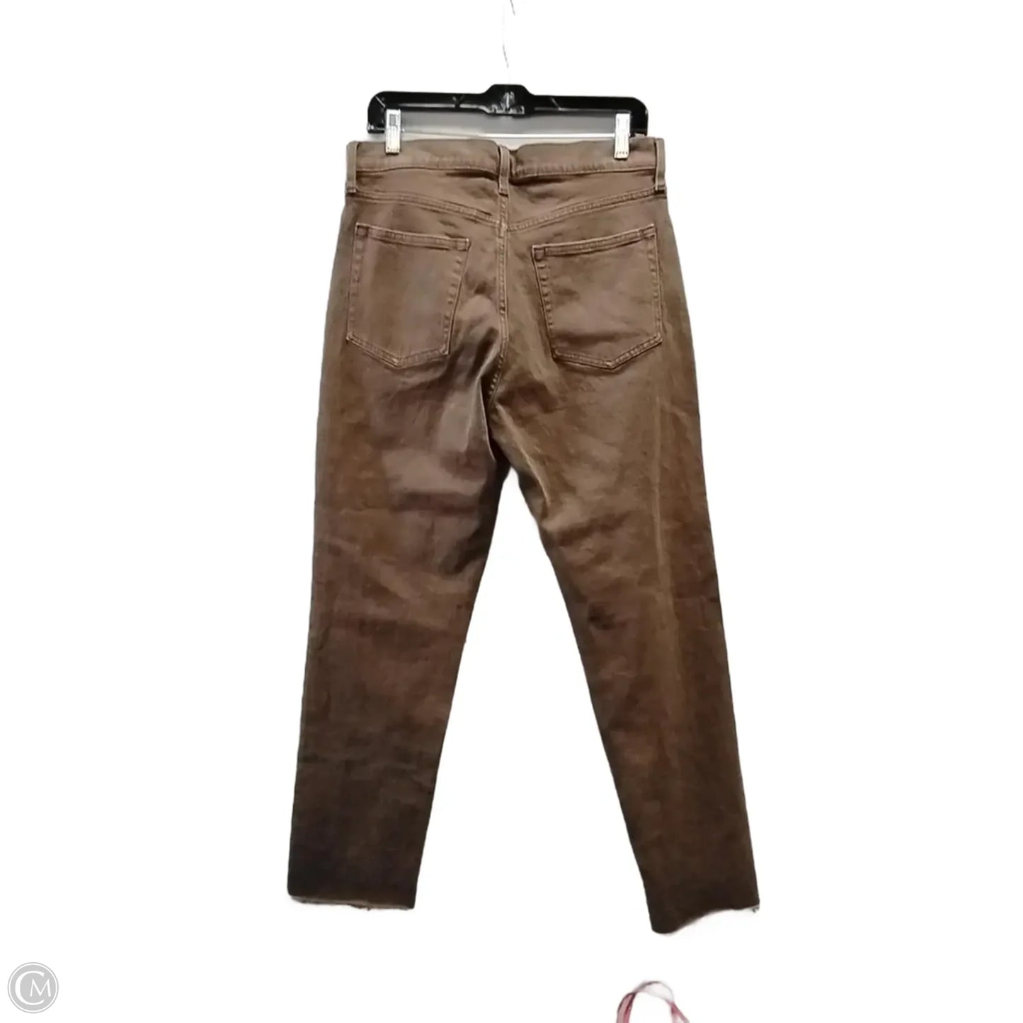 Jeans Straight By Gap In Brown Denim, Size: 12