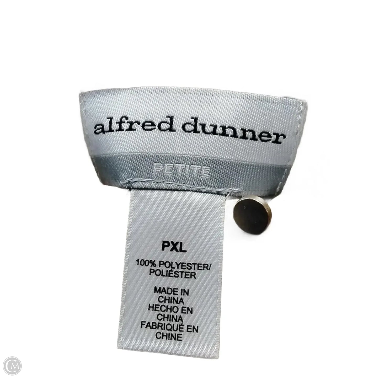 Blouse Long Sleeve By Alfred Dunner In Bronze, Size: Xl