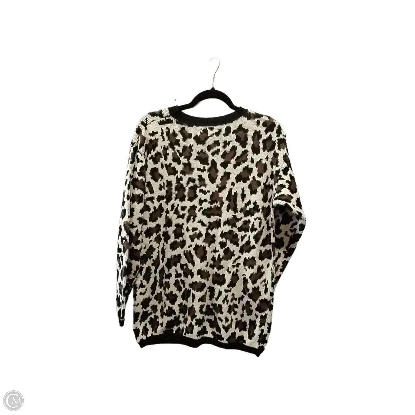 Sweater By Clothes Mentor In Animal Print, Size: M