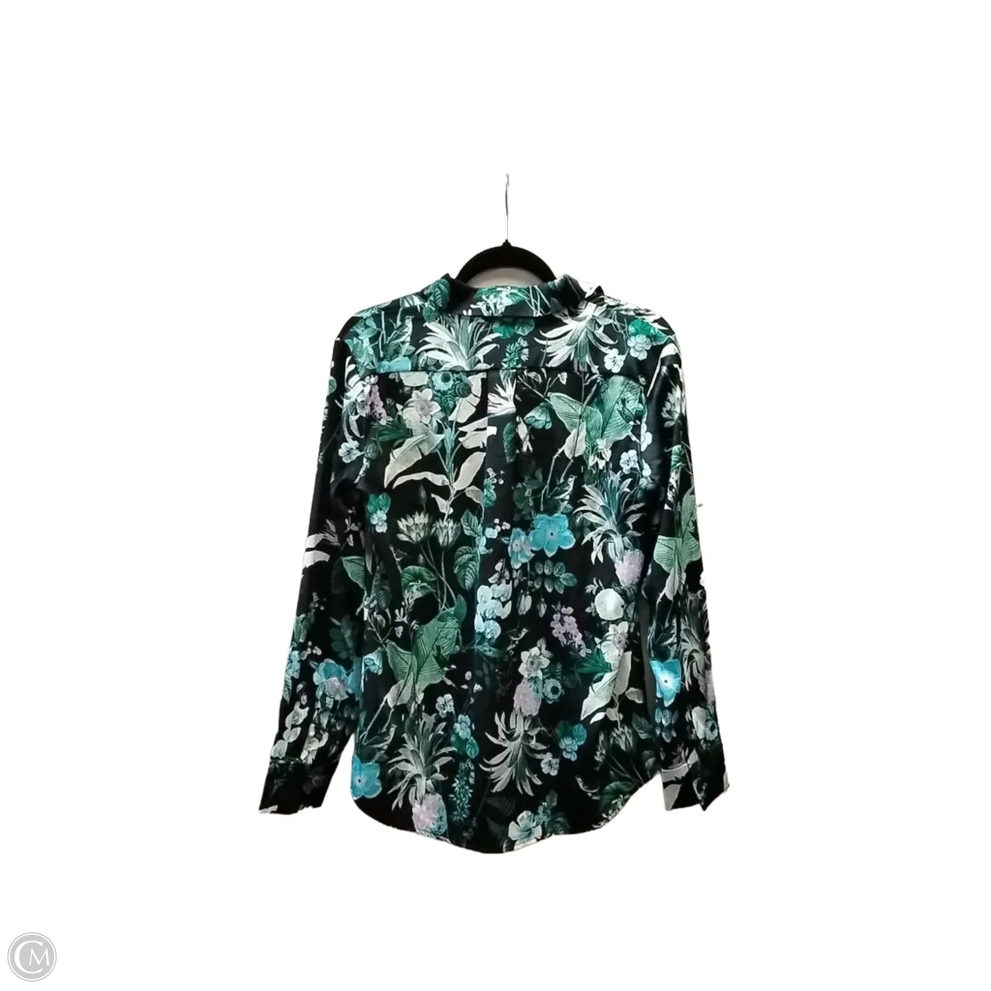 Top Long Sleeve By Banana Republic In Floral Print, Size: S