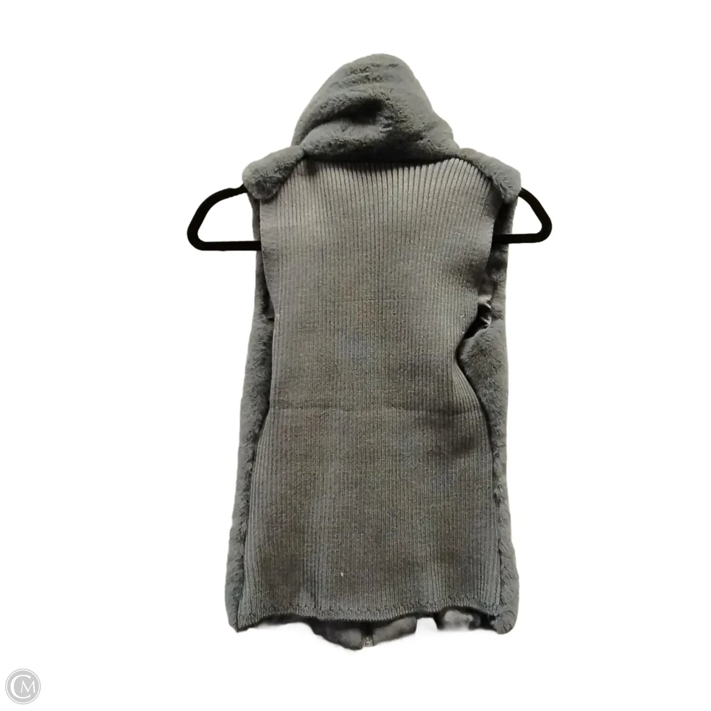 Vest Faux Fur & Sherpa By White House Black Market In Grey, Size: Xs