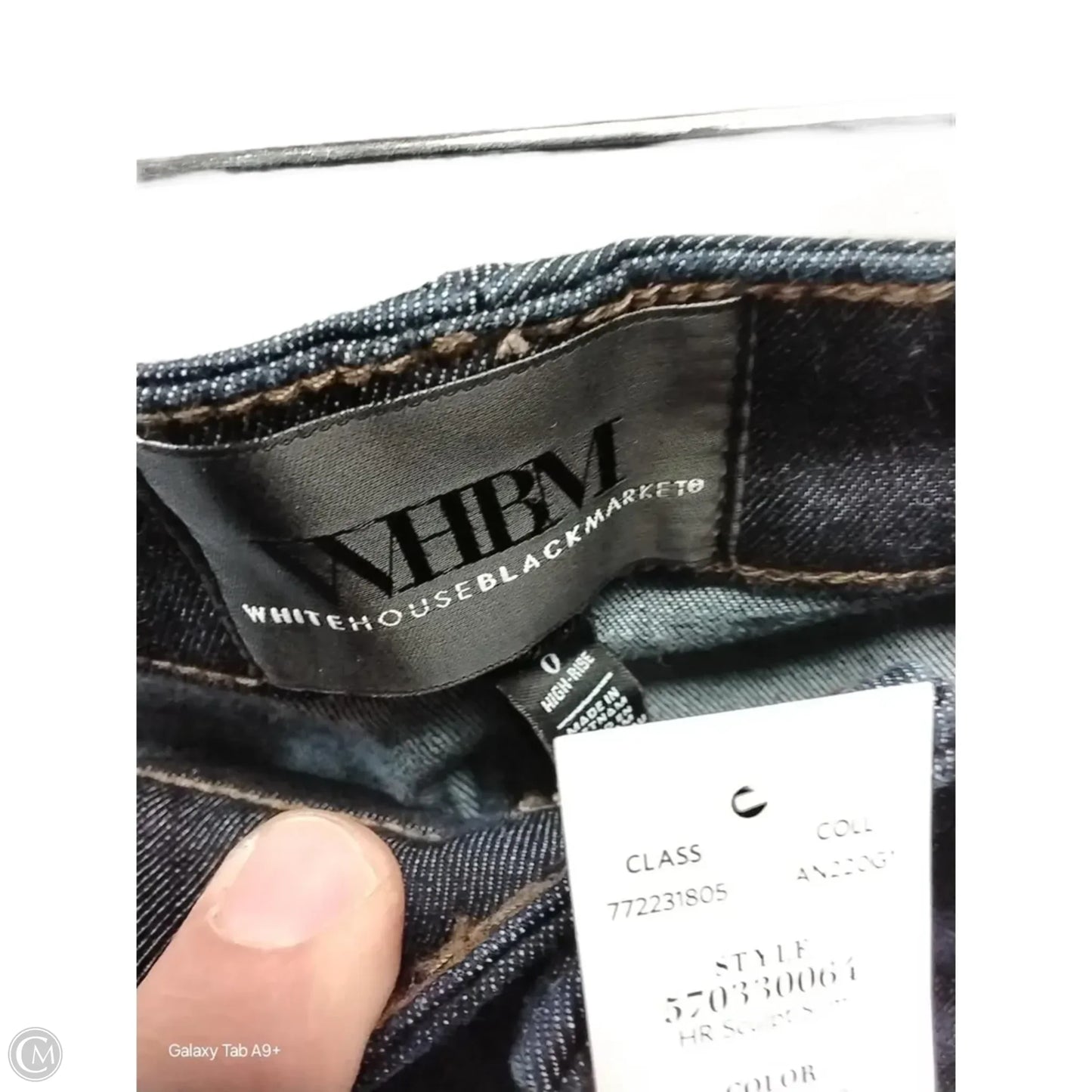 Jeans Skinny By White House Black Market In Blue Denim, Size: 0