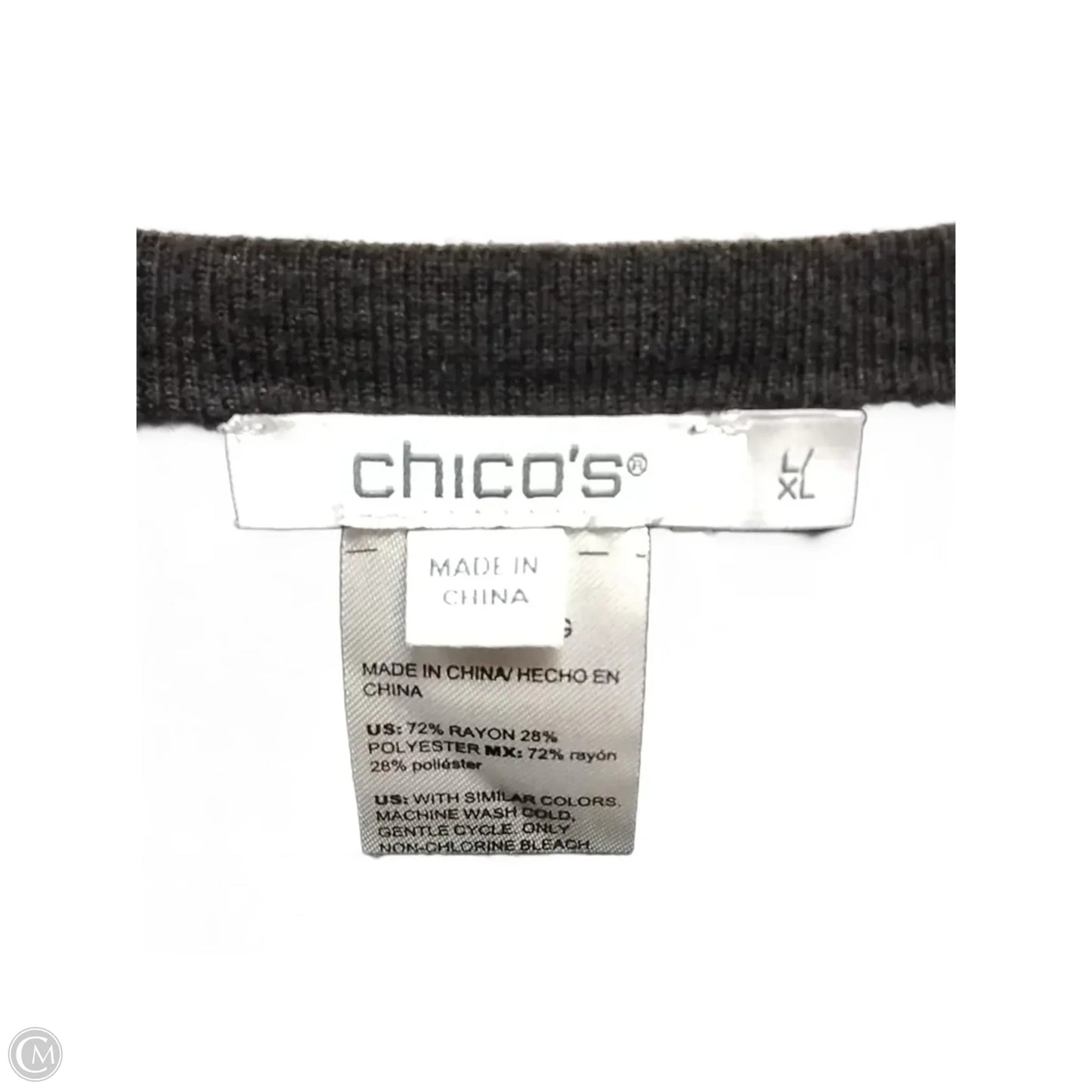 Poncho By Chicos In Black, Size: Xl