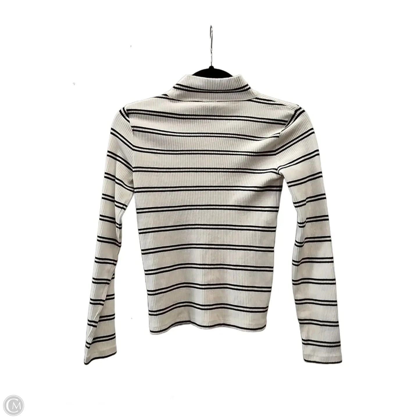 Top Long Sleeve By Talbots In Striped Pattern, Size: Petite Xs